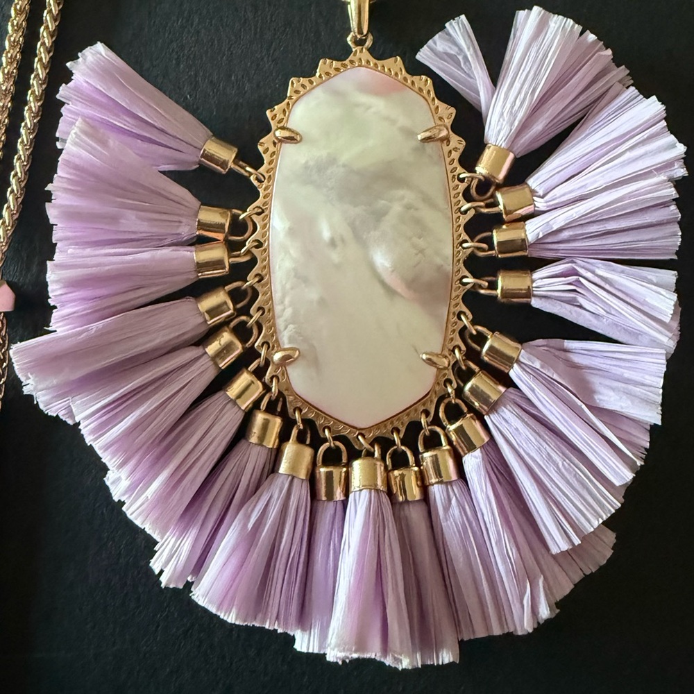 Kendra Scott Betsy Tassel Purple Pendant Necklace - Picture 2 of 10